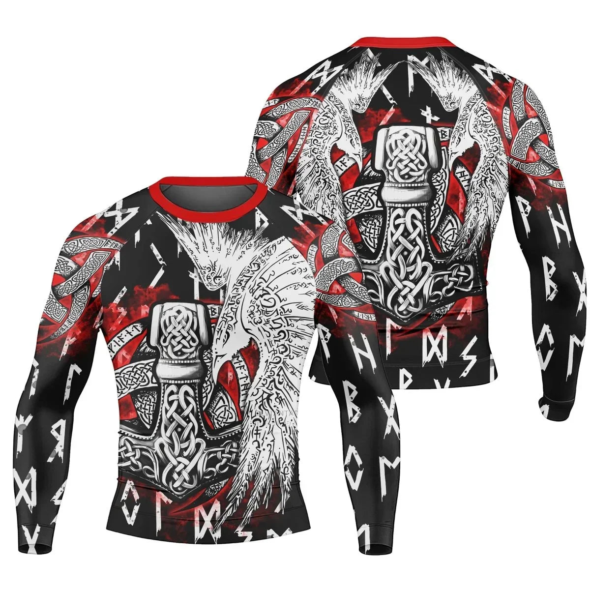 Cool Eagle Vegvisir Men's Long Sleeve Rash Guard