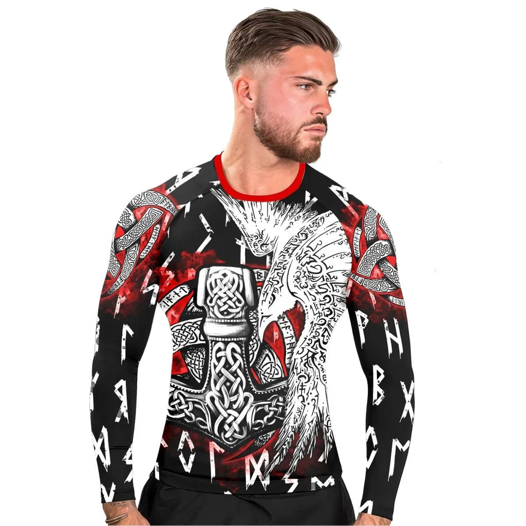 Cool Eagle Vegvisir Men's Long Sleeve Rash Guard