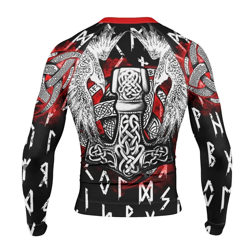 Cool Eagle Vegvisir Men's Long Sleeve Rash Guard