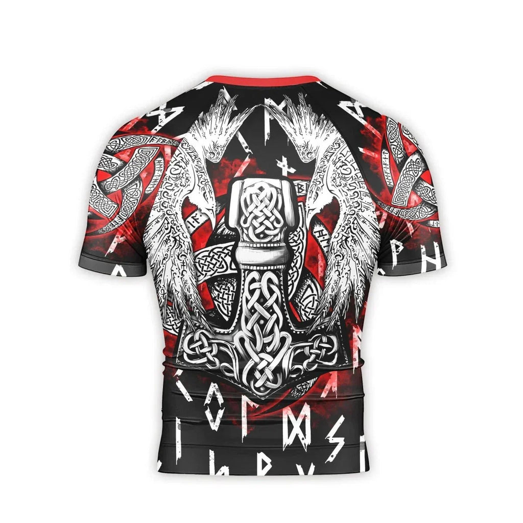 Cool Eagle Vegvisir Men's Short Sleeve Rash Guard