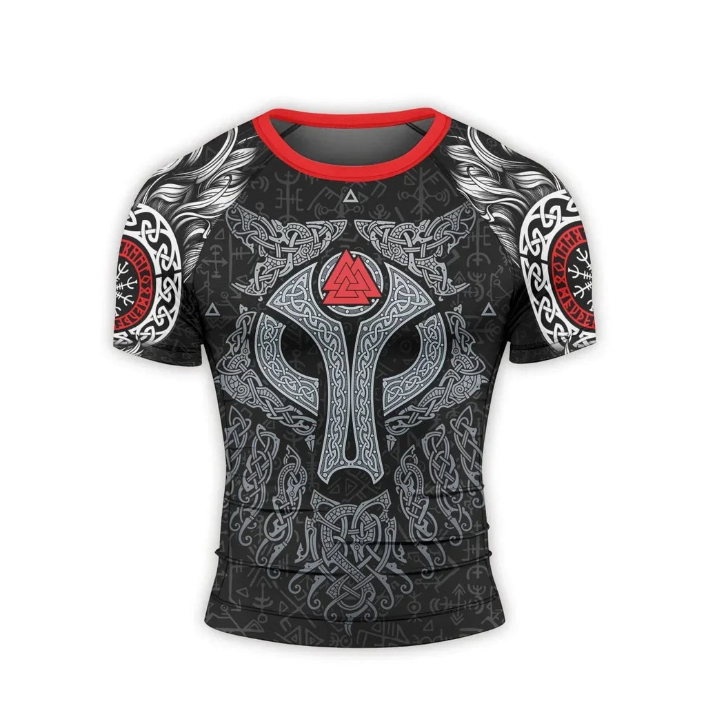 Cool Wolf Vegvisir Men's Short Sleeve Rash Guard