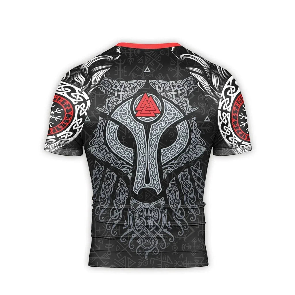 Cool Wolf Vegvisir Men's Short Sleeve Rash Guard