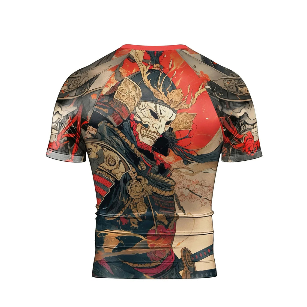 Crimson Oni Ascension Men's Short Sleeve Rash Guard