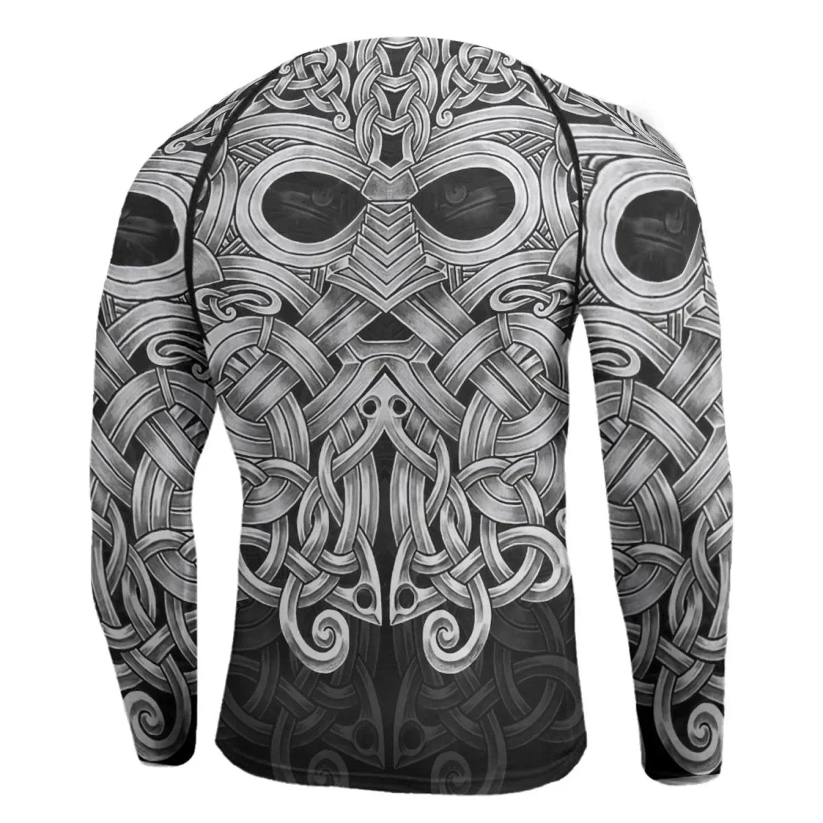 Viking Odin Mjolnir Men's Long Sleeve Rash Guard