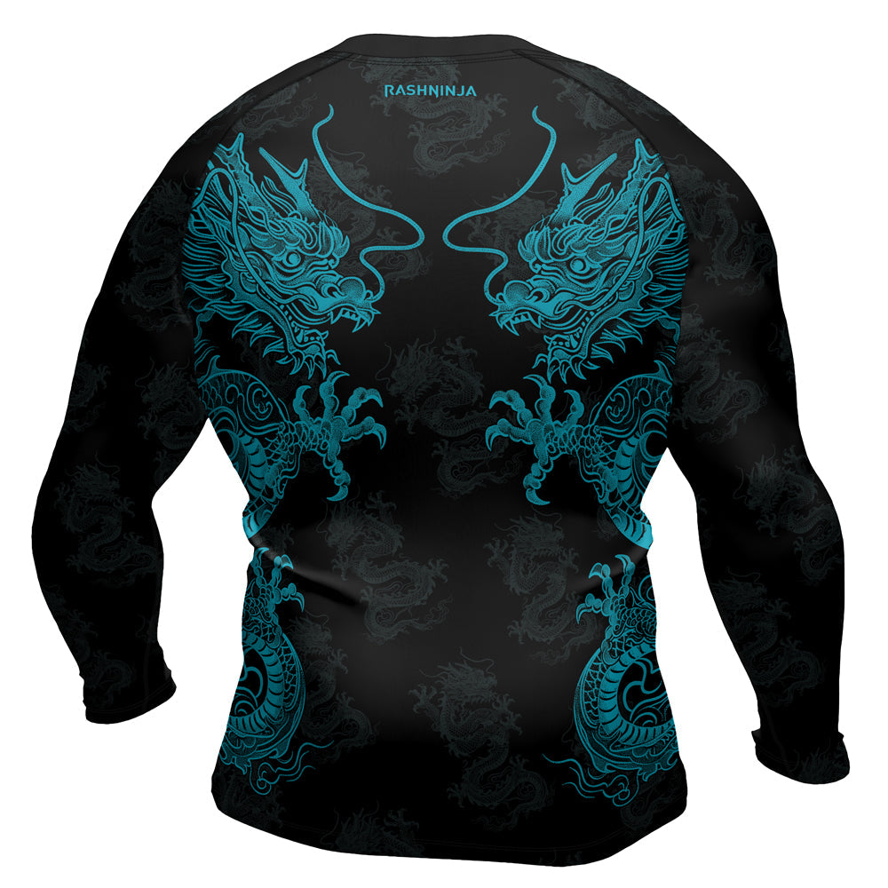 Rashninja Dragon Twilight Guardian Men's Long Sleeve Rash Guard