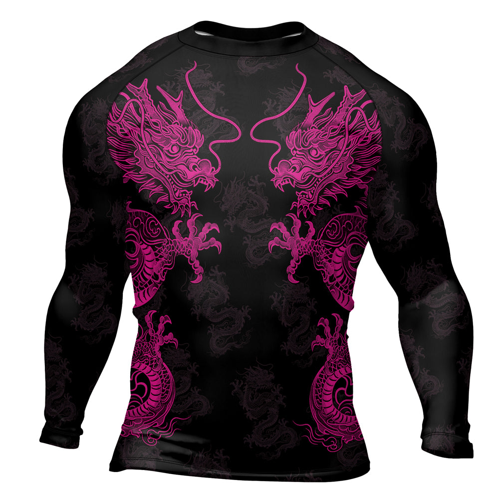 Rashninja Dragon Twilight Guardian Men's Long Sleeve Rash Guard