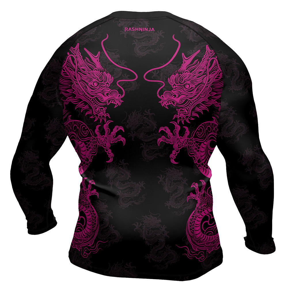 Rashninja Dragon Twilight Guardian Men's Long Sleeve Rash Guard
