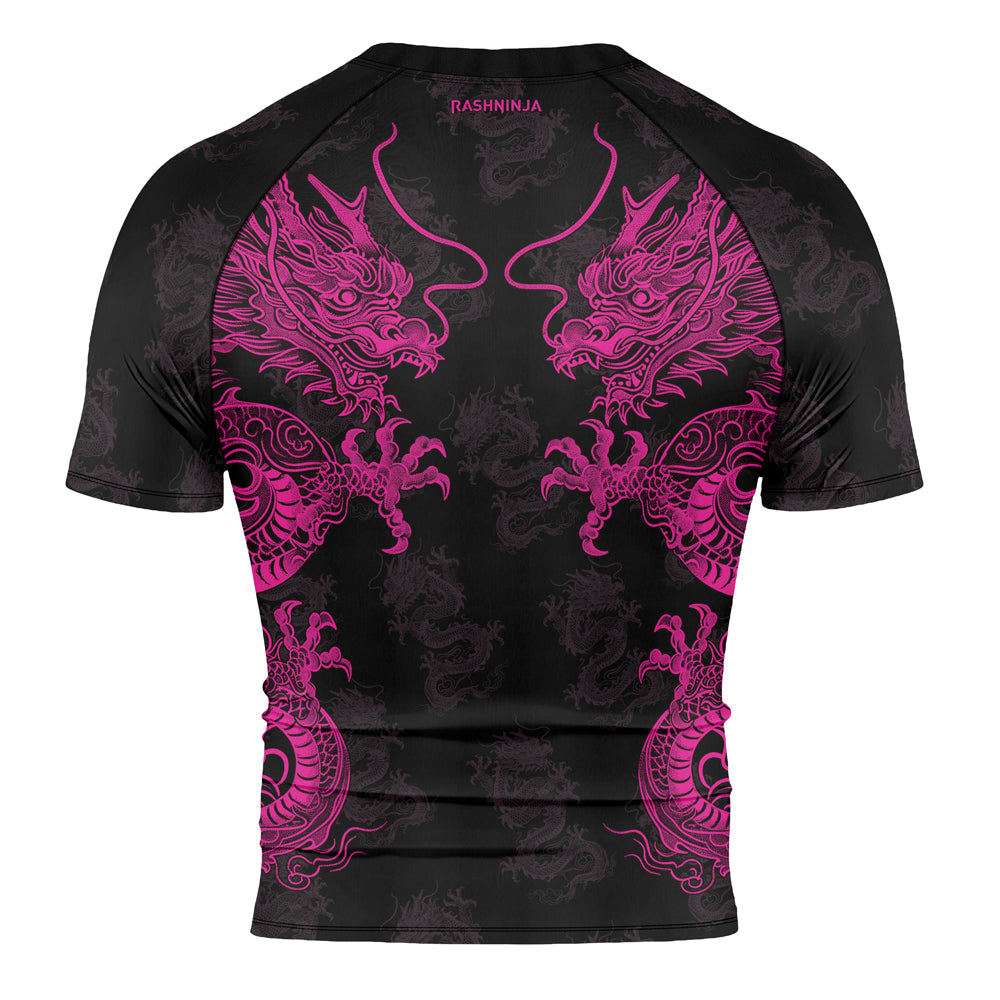 Rashninja Dragon Twilight Guardian Men's Short Sleeve Rash Guard