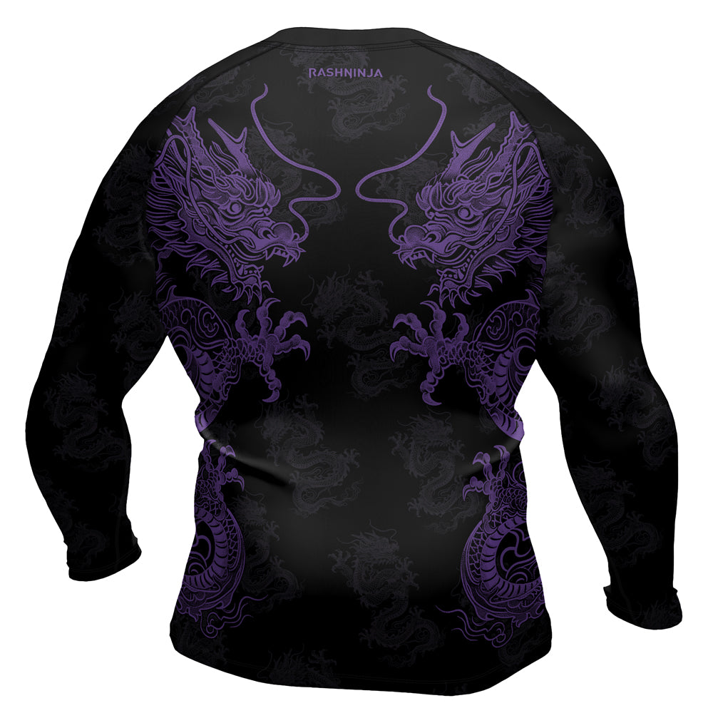 Rashninja Dragon Twilight Guardian Men's Long Sleeve Rash Guard
