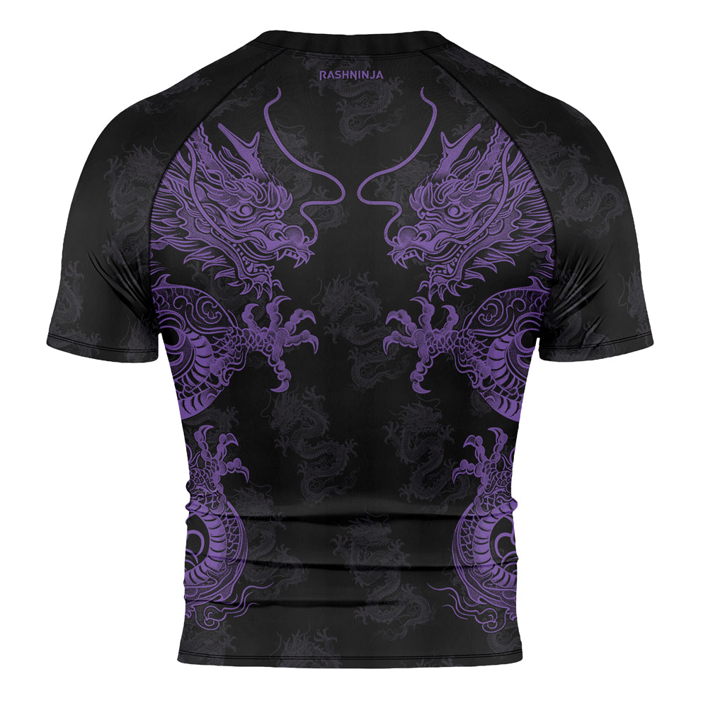 Rashninja Dragon Twilight Guardian Men's Short Sleeve Rash Guard