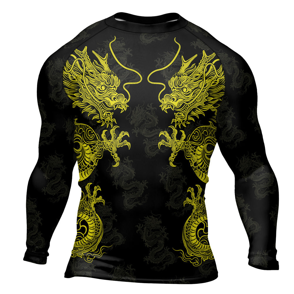 Rashninja Dragon Twilight Guardian Men's Long Sleeve Rash Guard