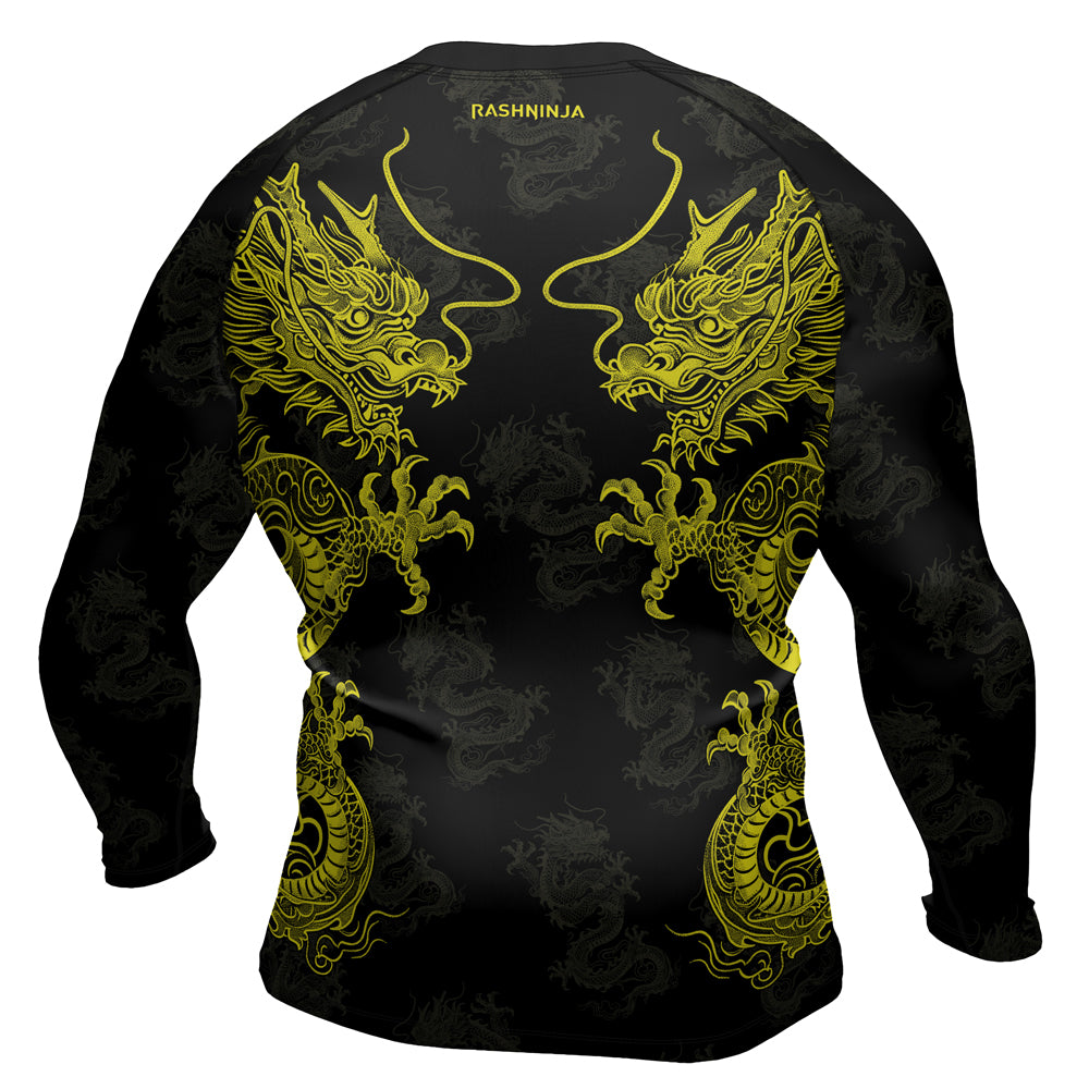 Rashninja Dragon Twilight Guardian Men's Long Sleeve Rash Guard