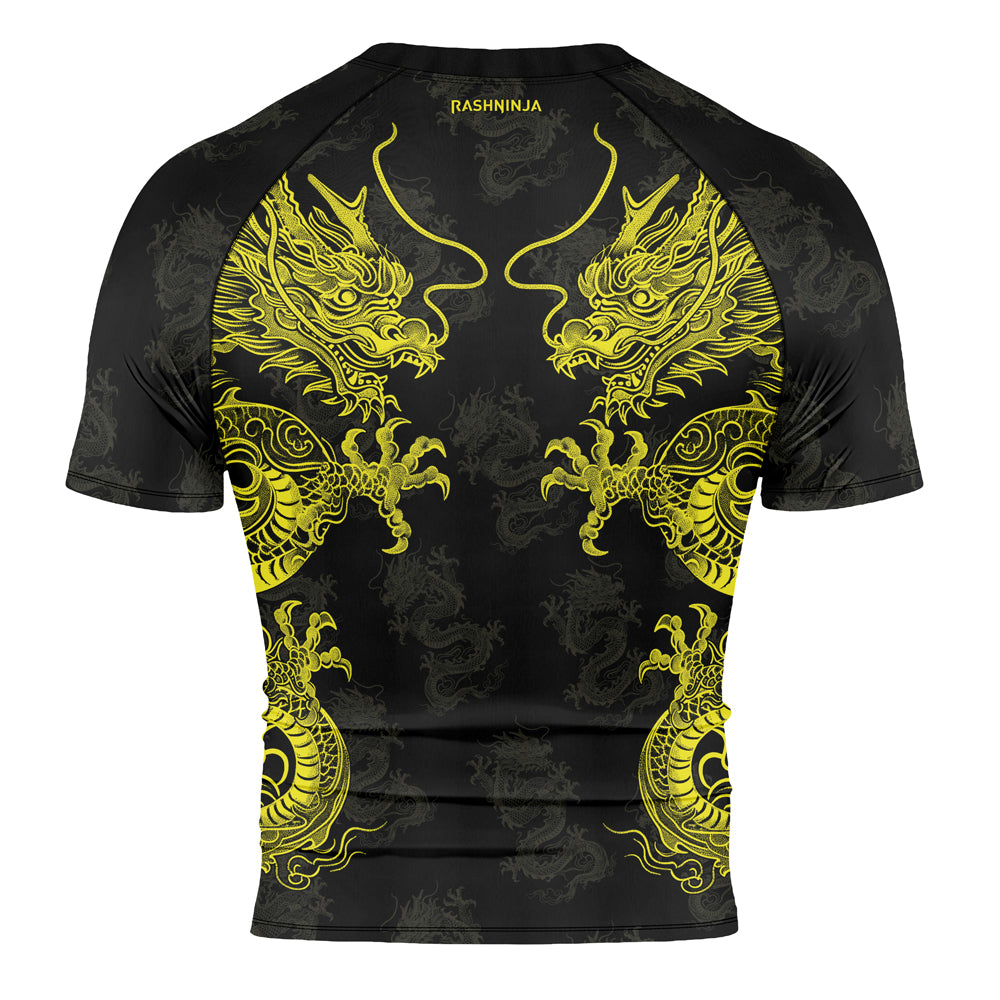 Rashninja Dragon Twilight Guardian Men's Short Sleeve Rash Guard