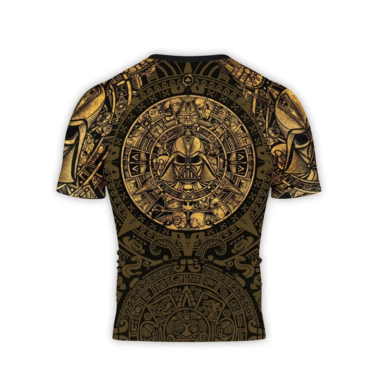 Darth Vader Aztec Calendar Men's Short Sleeve Rash Guard