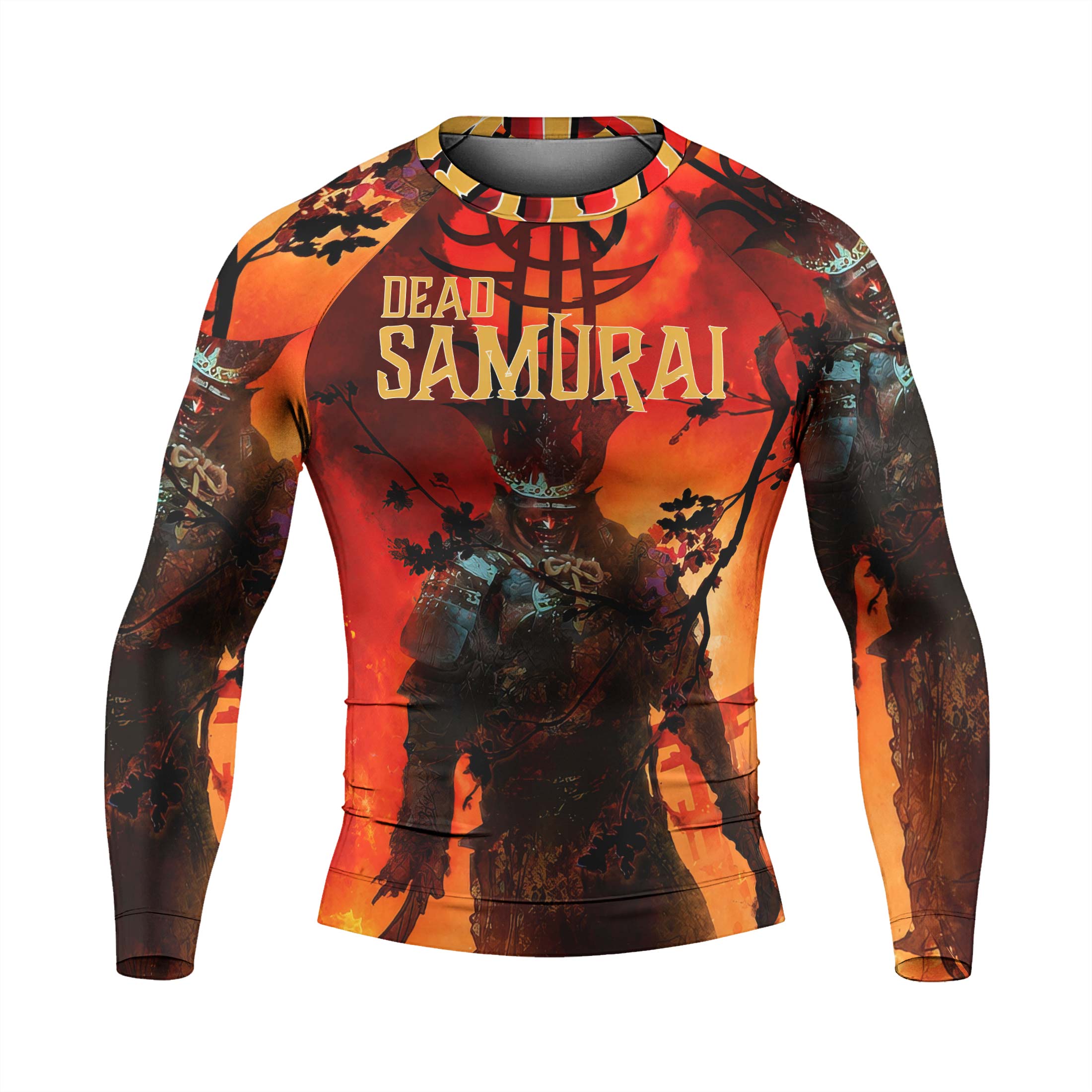 Dead Samurai Warrior Men's Long Sleeve Rash Guard