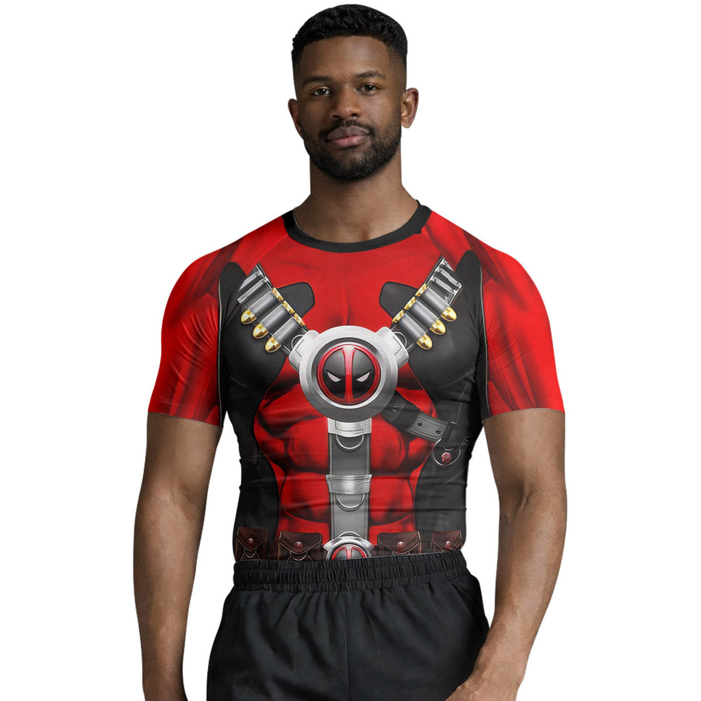 DeadPool Cosplay Rash Guard