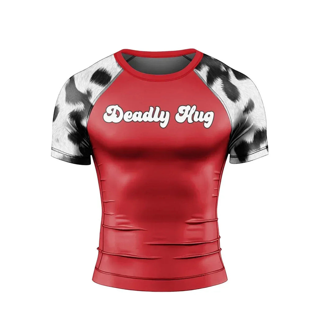 Deadly Hug Men's Short Sleeve Rash Guard