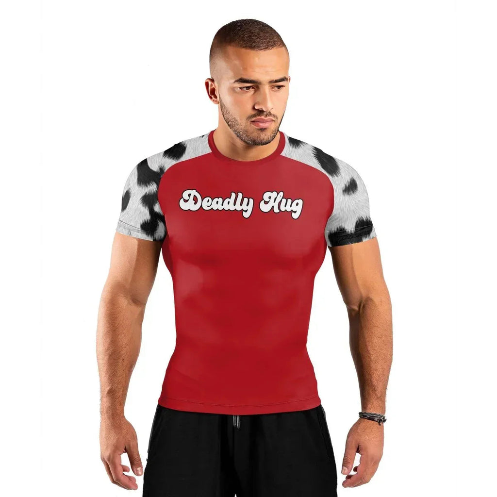 Deadly Hug Men's Short Sleeve Rash Guard