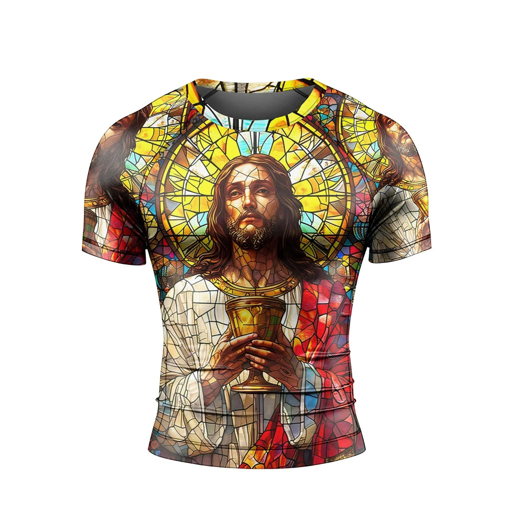 Divine Covenant Men's Short Sleeve Rash Guard