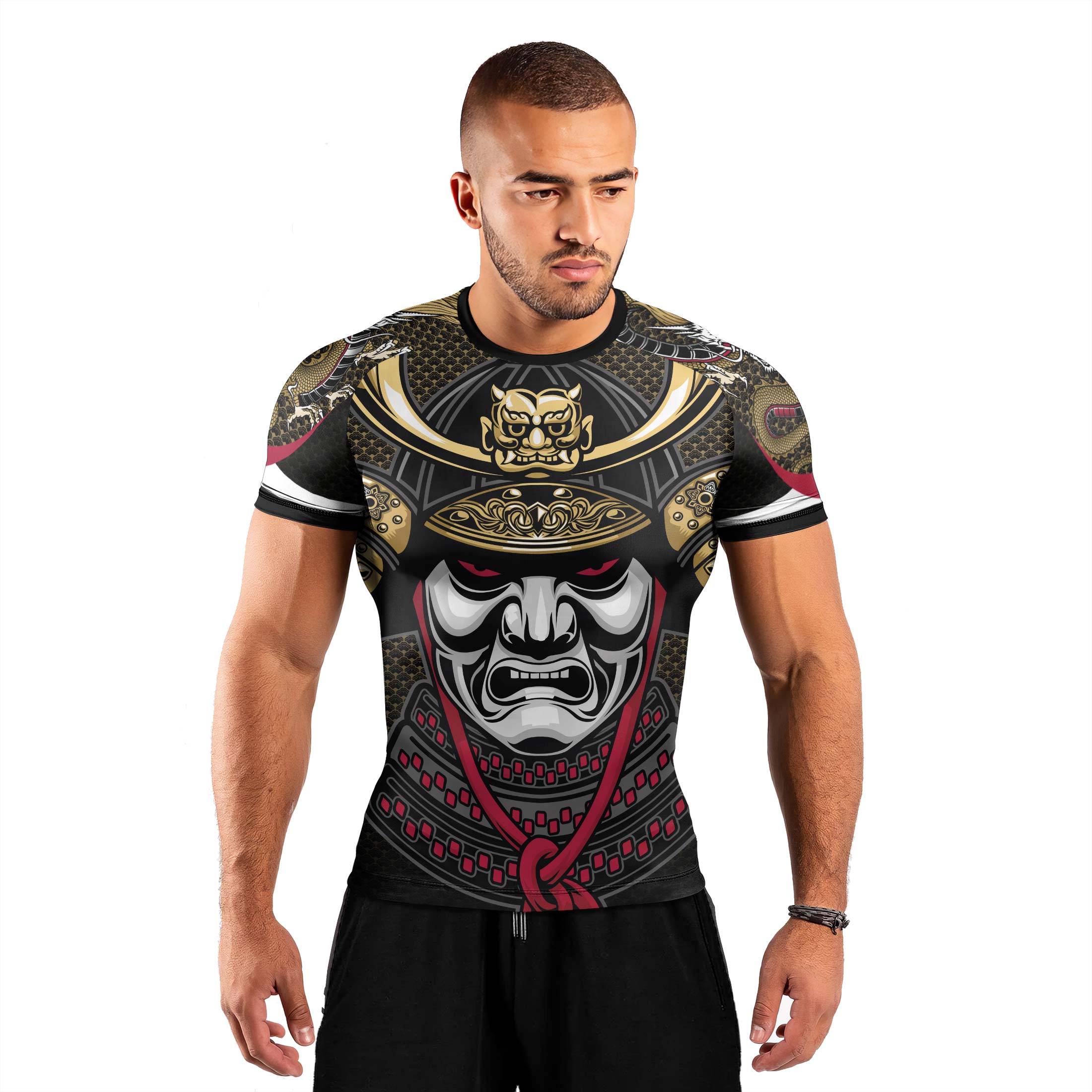Dragon Shogun Men's Short Sleeve Rash Guard