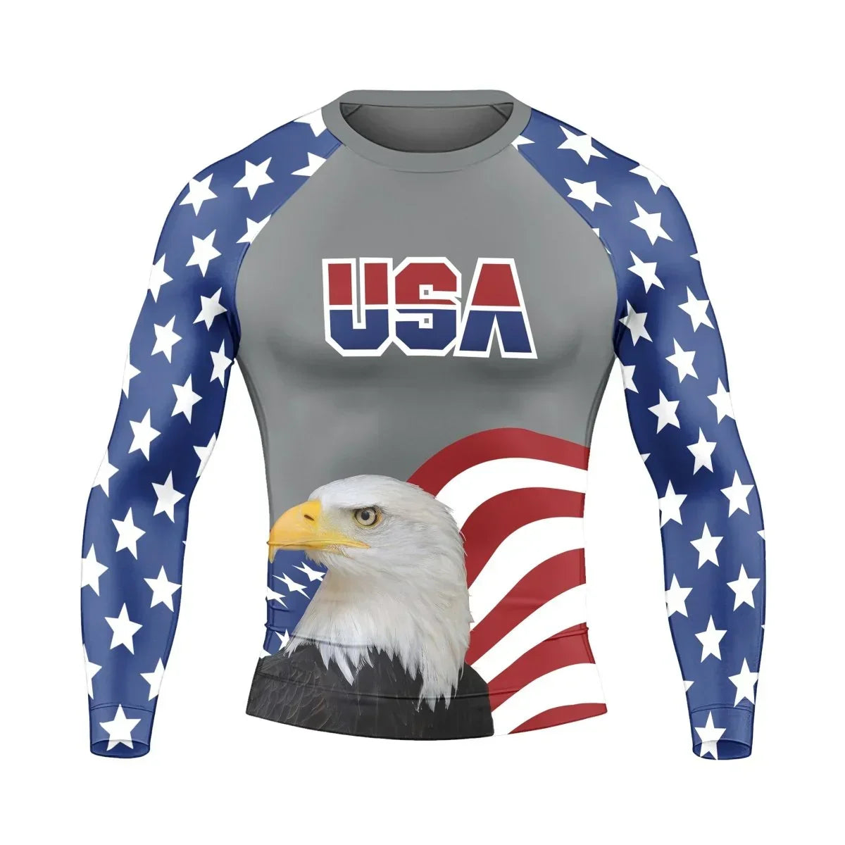 Eagle Symbol Of America Men's Long Sleeve Rash Guard