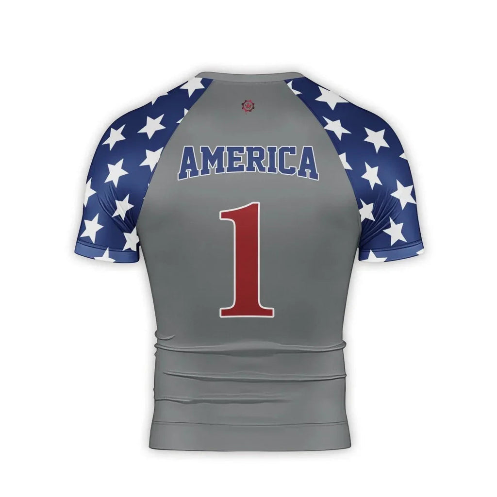Eagle Symbol Of America Men's Short Sleeve Rash Guard