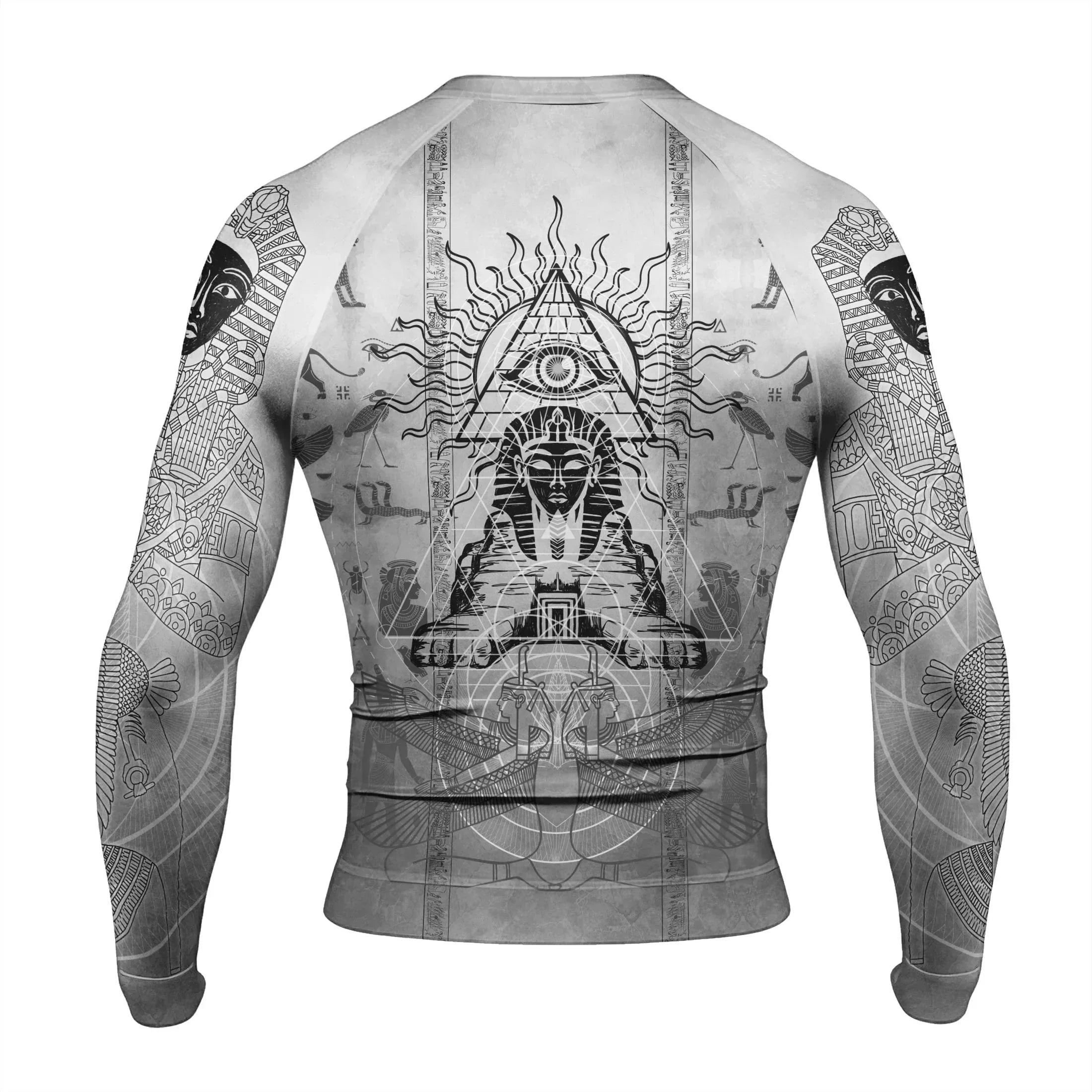 Egypt Mythology Sphinx Men's Long Sleeve Rash Guard