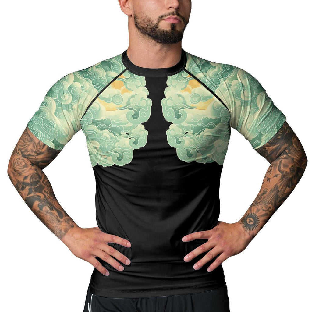 Rashninja Dragon Majesty Men's Short Sleeve Rash Guard