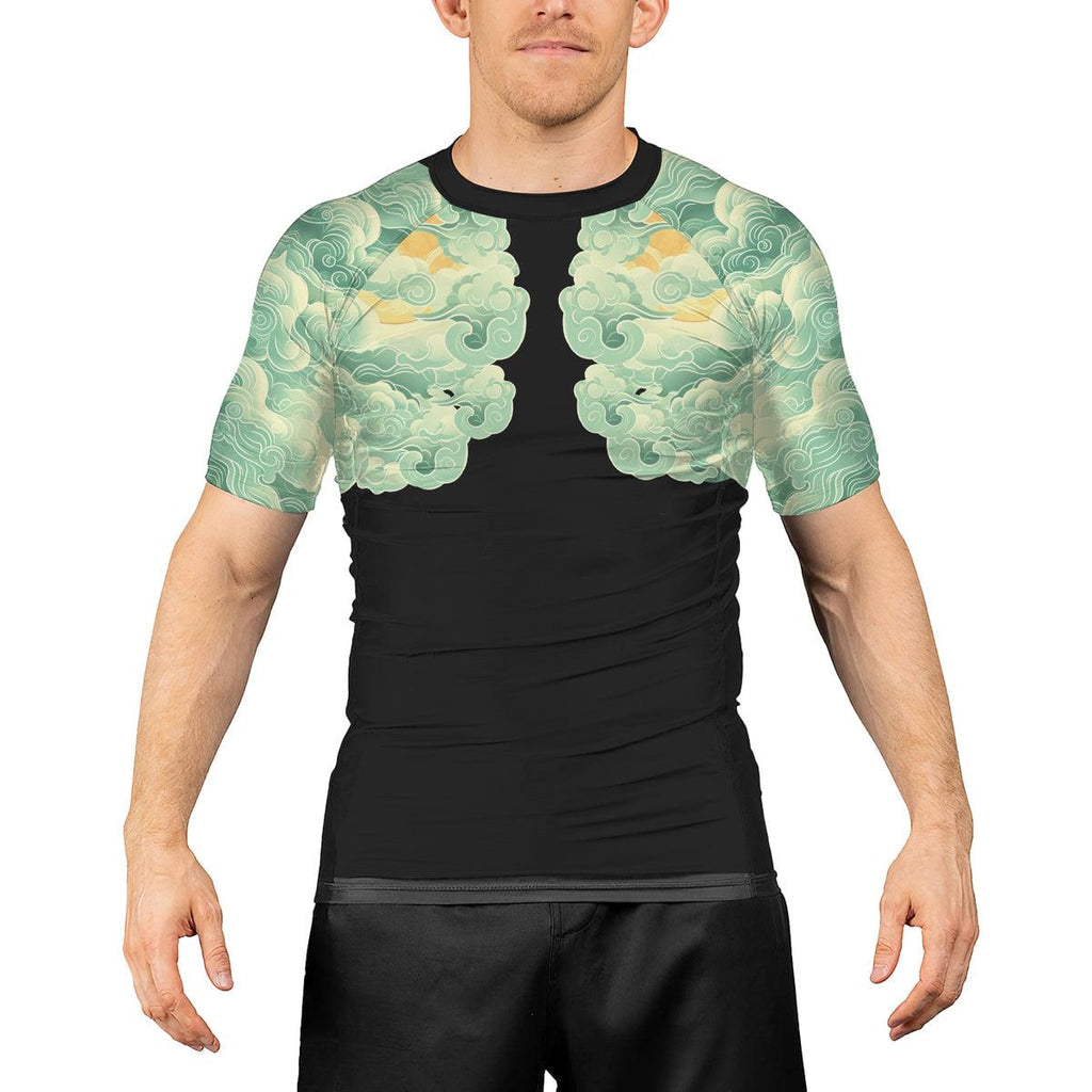 Rashninja Dragon Majesty Men's Short Sleeve Rash Guard