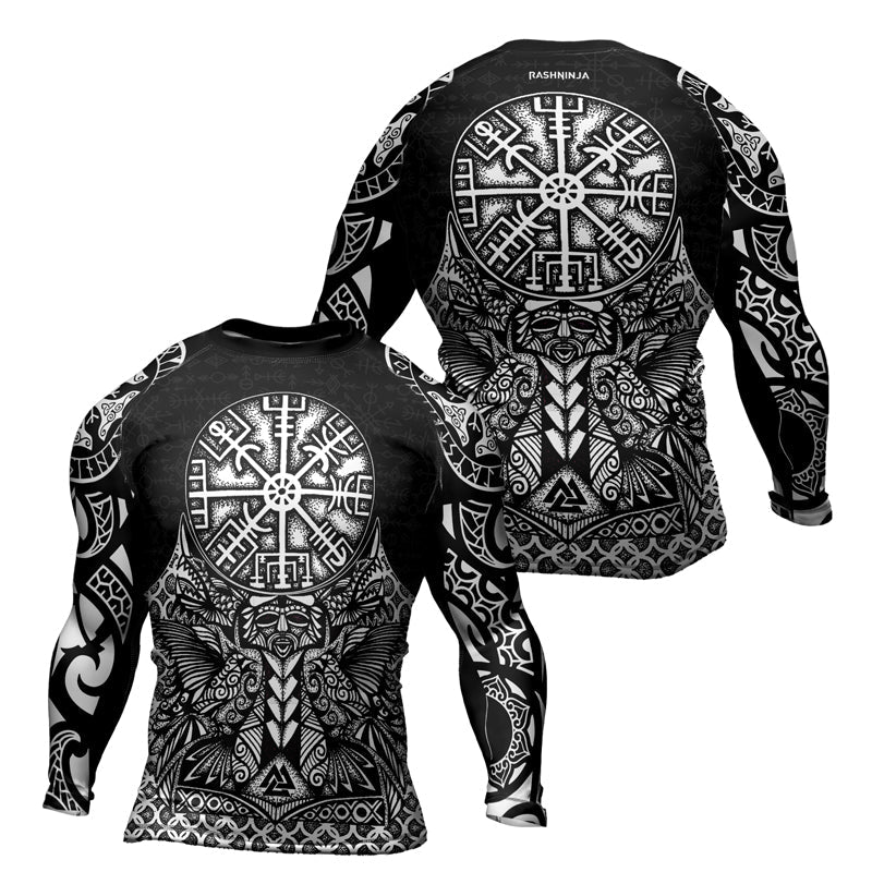 Rashninja Guidance of Odin Men's Long Sleeve Rash Guard