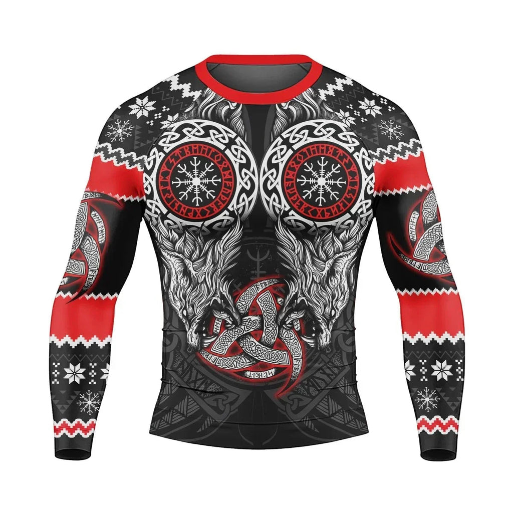 Fenrir Wolve Men's Long Sleeve Rash Guard