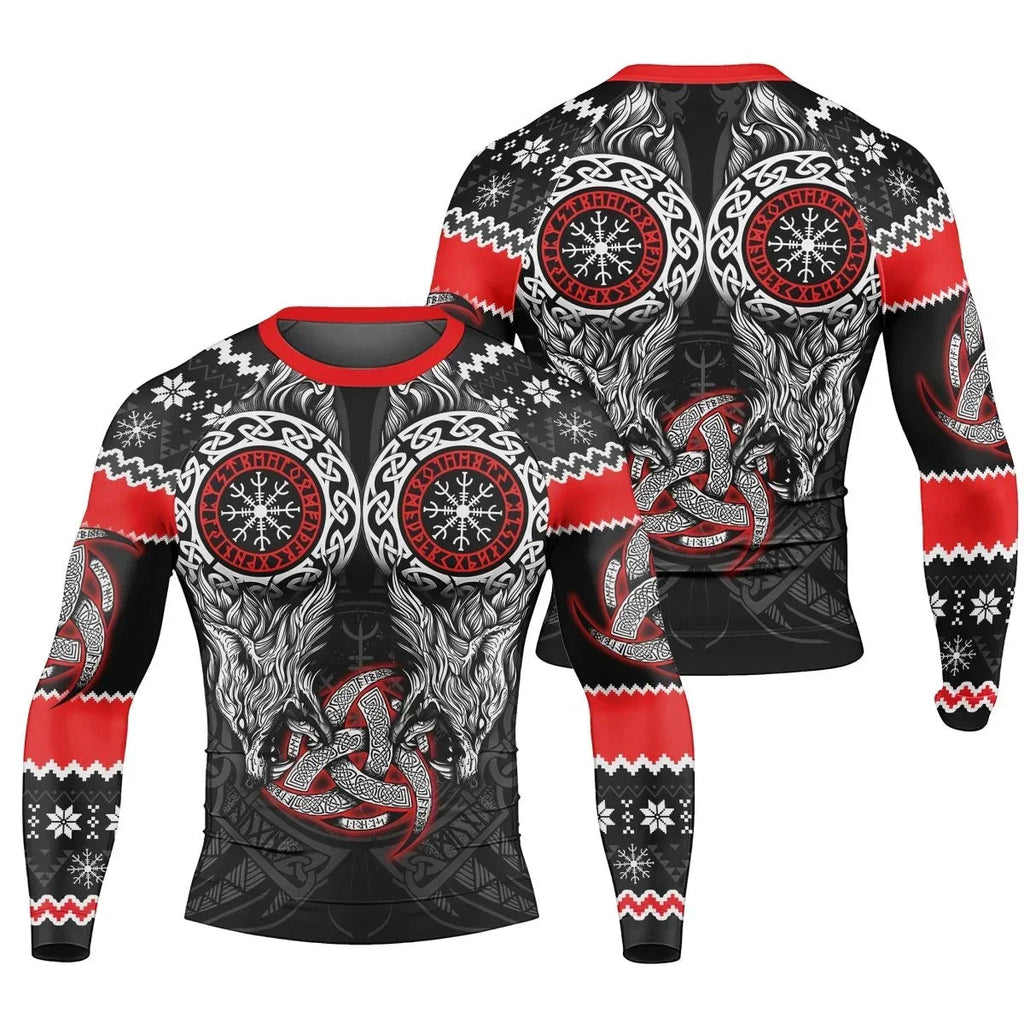 Fenrir Wolve Men's Long Sleeve Rash Guard