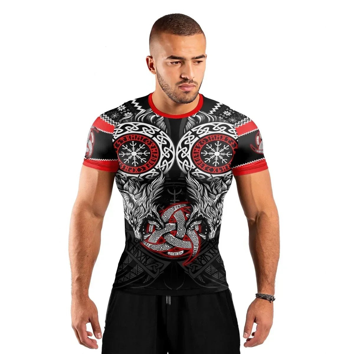 Fenrir Wolve Men's Short Sleeve Rash Guard