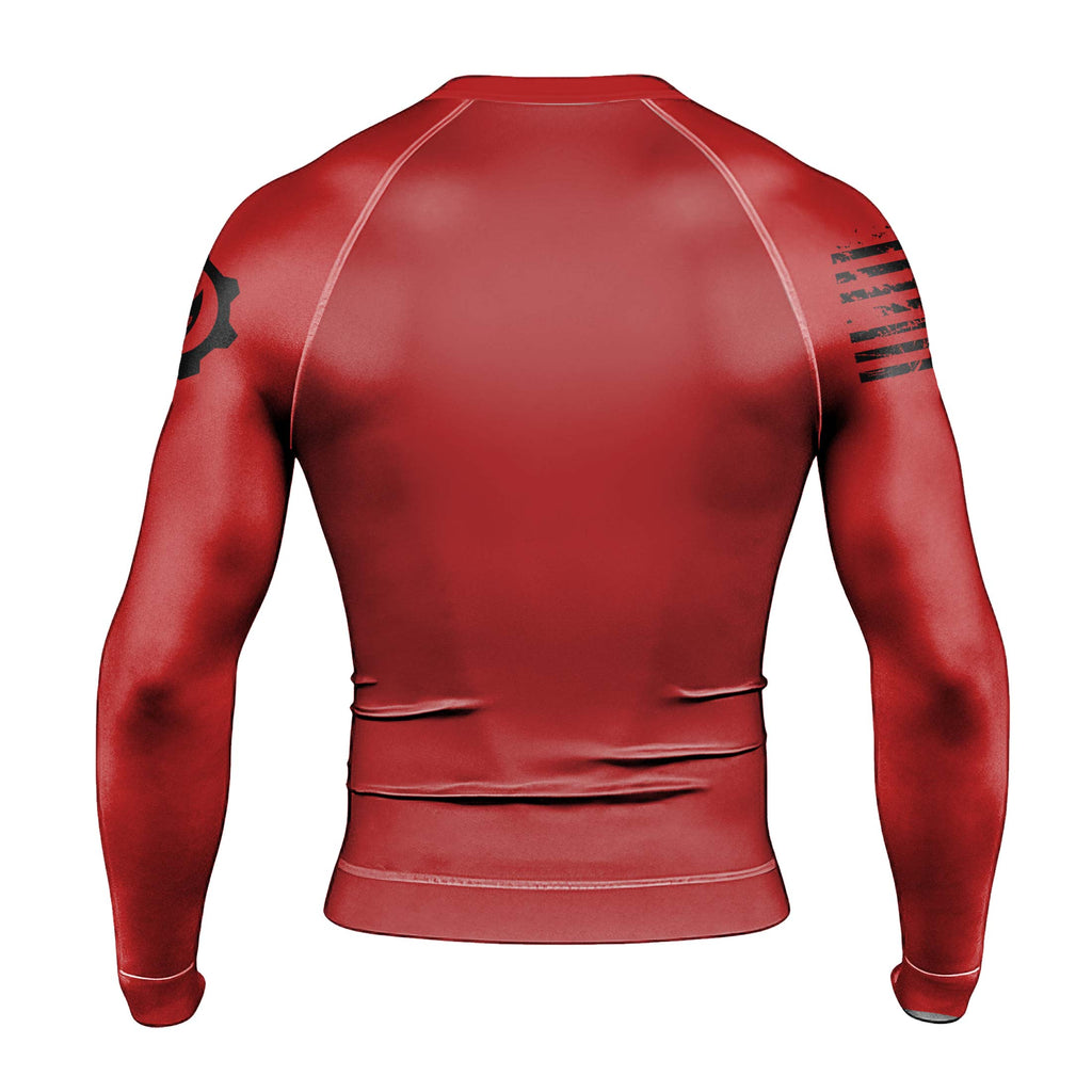 Fight or Fall Men's Long Sleeve Rash Guard