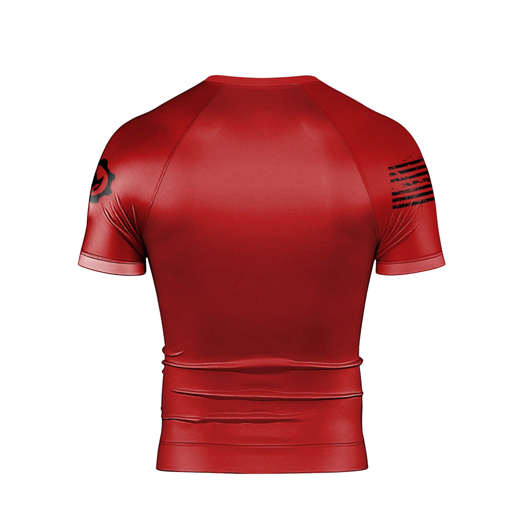 Fight or Fall Men's Short Sleeve Rash Guard