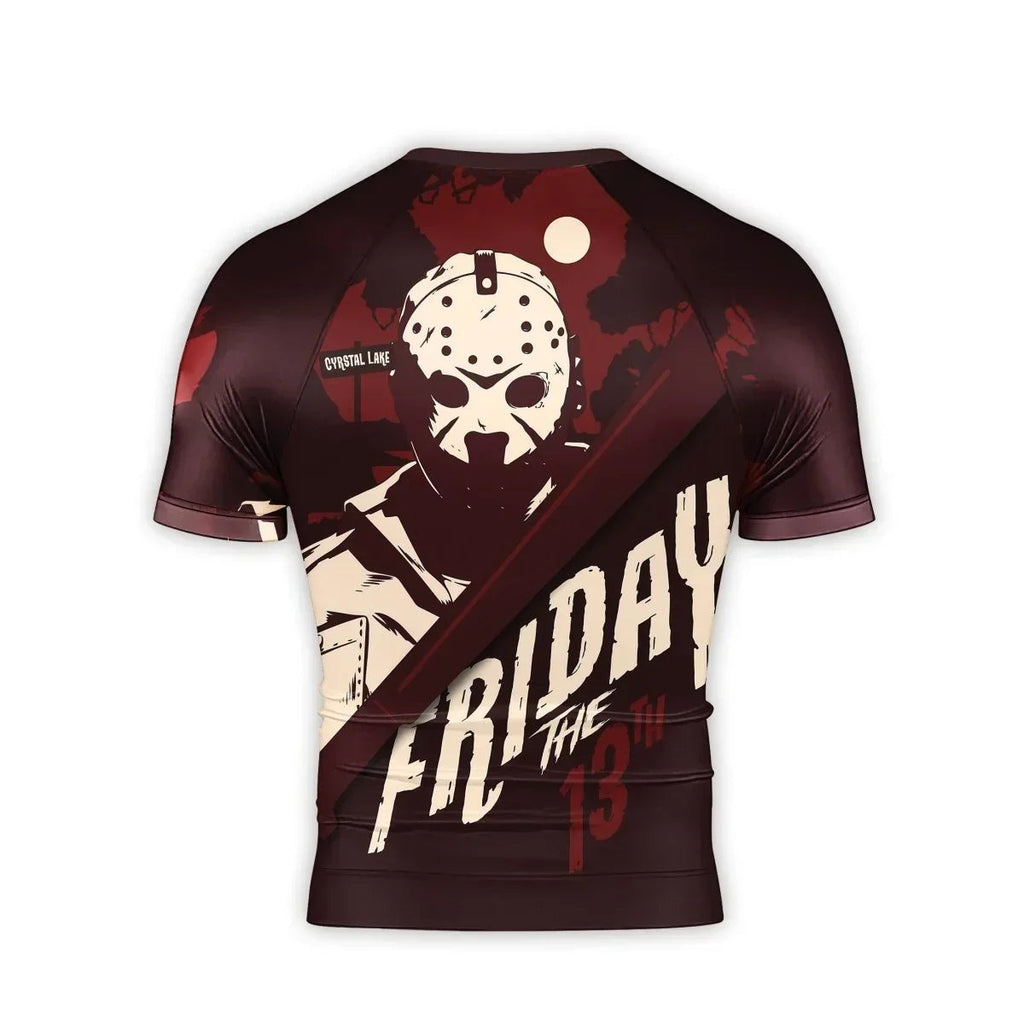 Friday the 13th Men's Short Sleeve Rash Guard