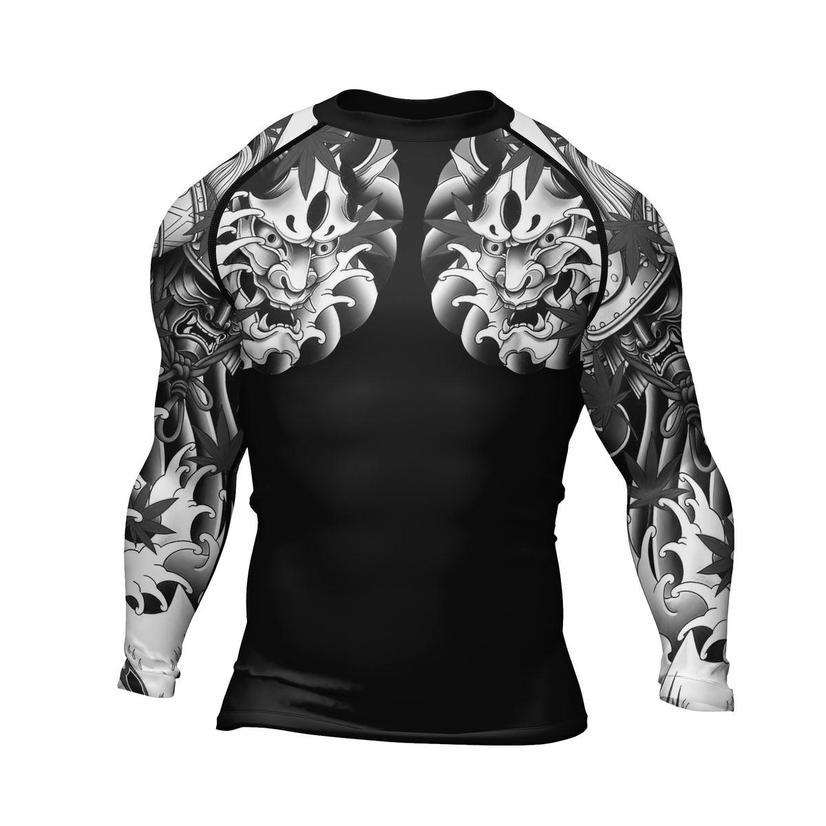 Rashninja Oni Shadows Men's Long Sleeve Rash Guard