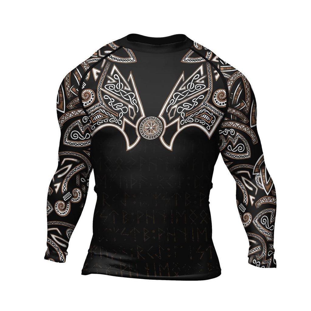 Rashninja Thor's Hammer Ranked Men's Long Sleeve Rash Guard