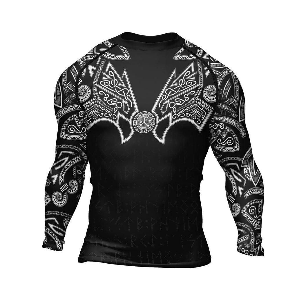 Rashninja Thor's Hammer Ranked Men's Long Sleeve Rash Guard