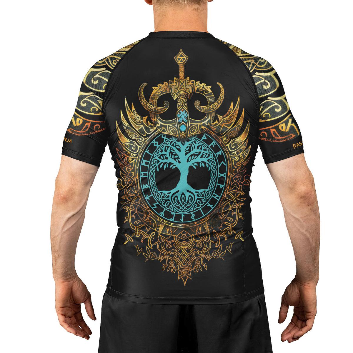 Rashninja Roots of Wisdom Men's Short Sleeve Rash Guard