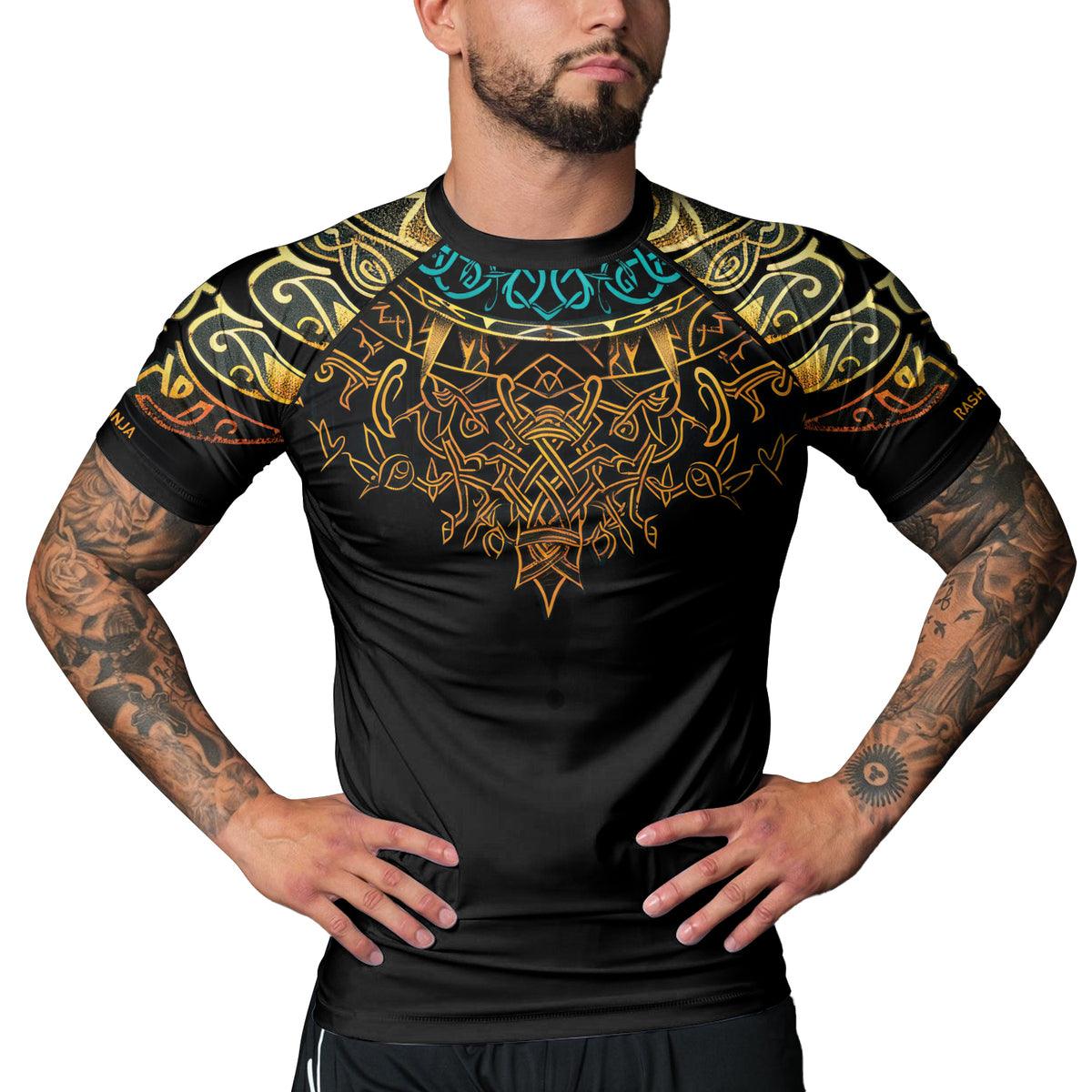 Rashninja Roots of Wisdom Men's Short Sleeve Rash Guard
