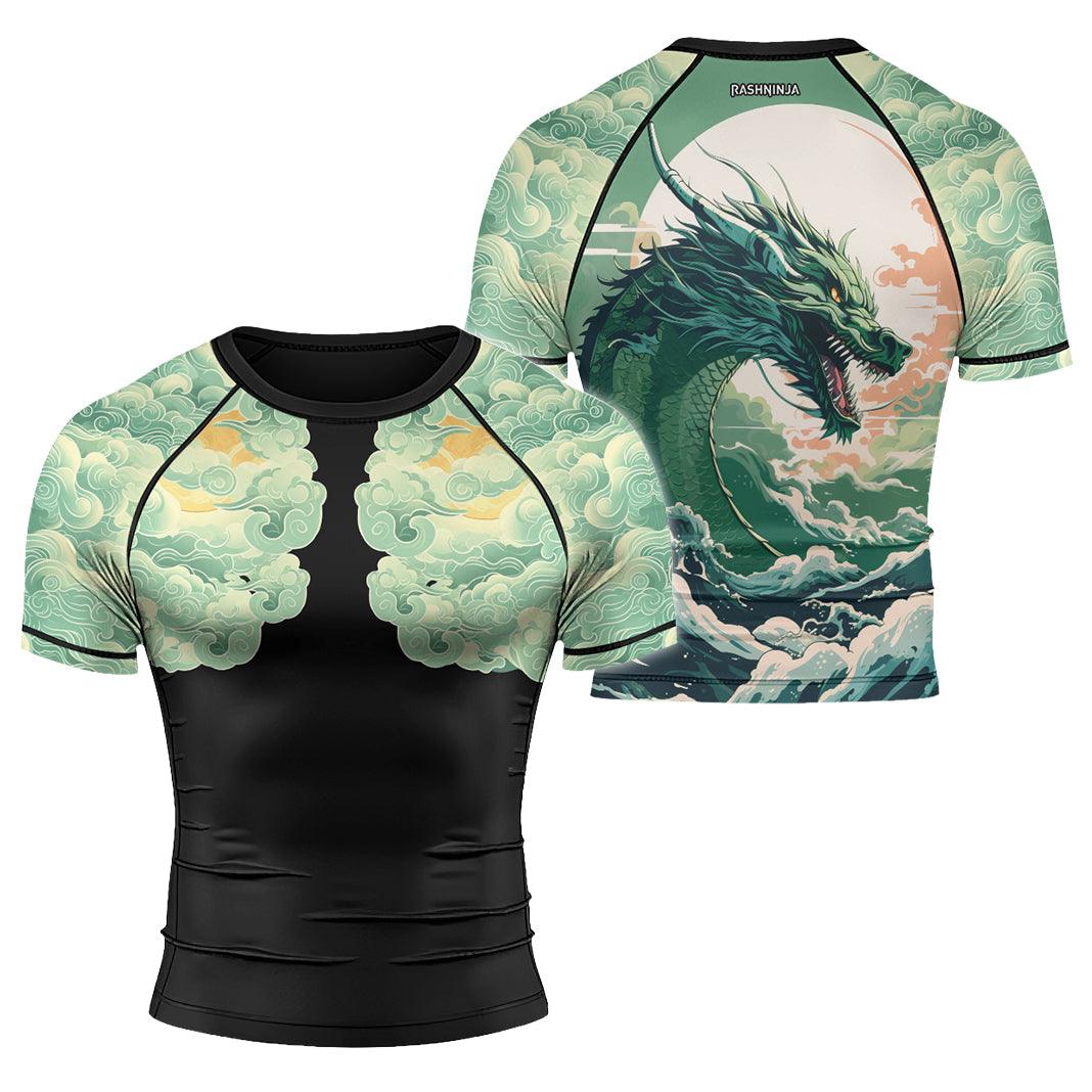 Rashninja Dragon Majesty Men's Short Sleeve Rash Guard