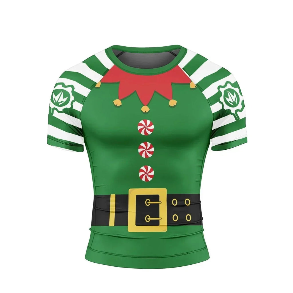 Santa's Elf Short Sleeve Rash Guard