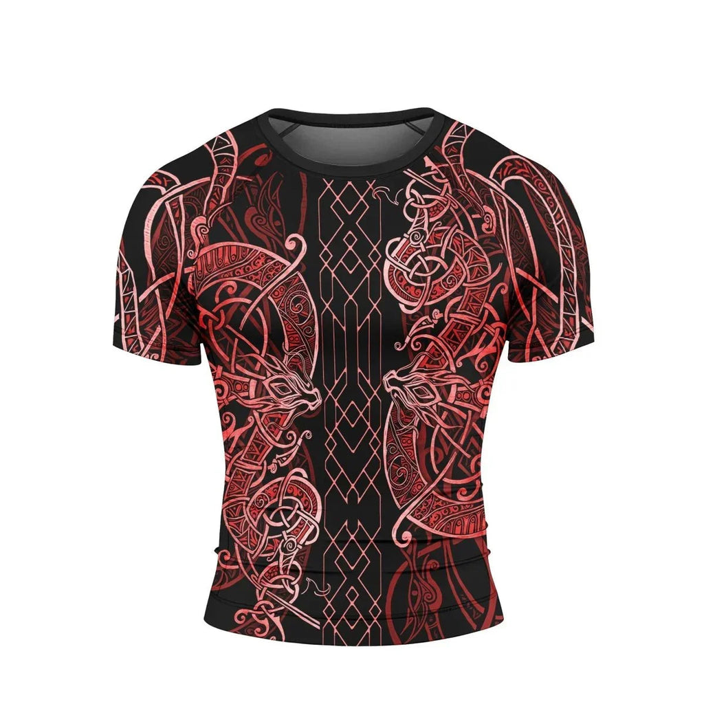 Viking Dragon Short Sleeve Rash Guard