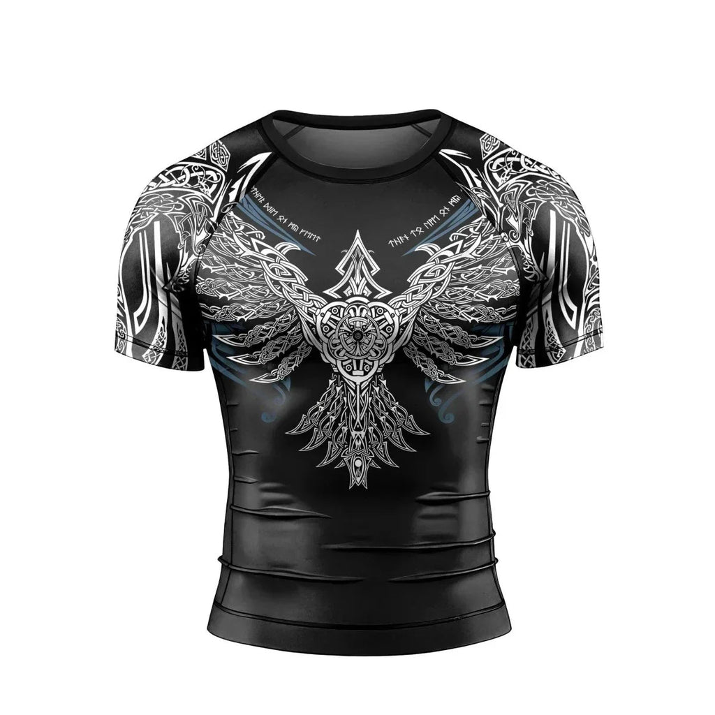Muninn Eagle Men's Short Sleeve Rash Guard