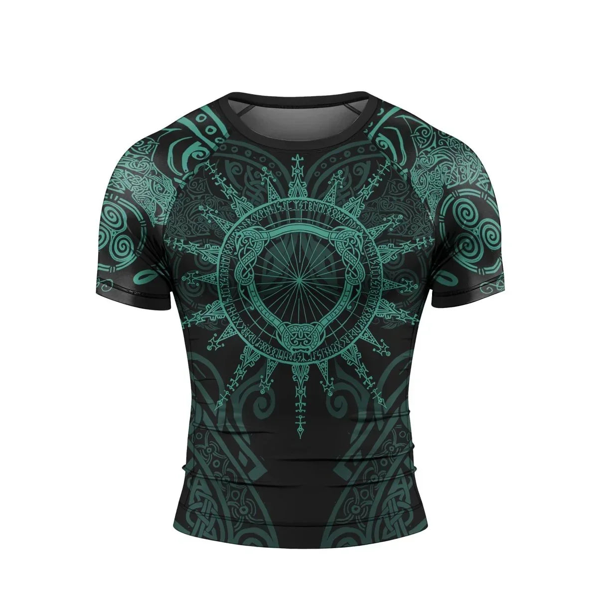 Viking Rune Celtic Men's Short Sleeve Rash Guard