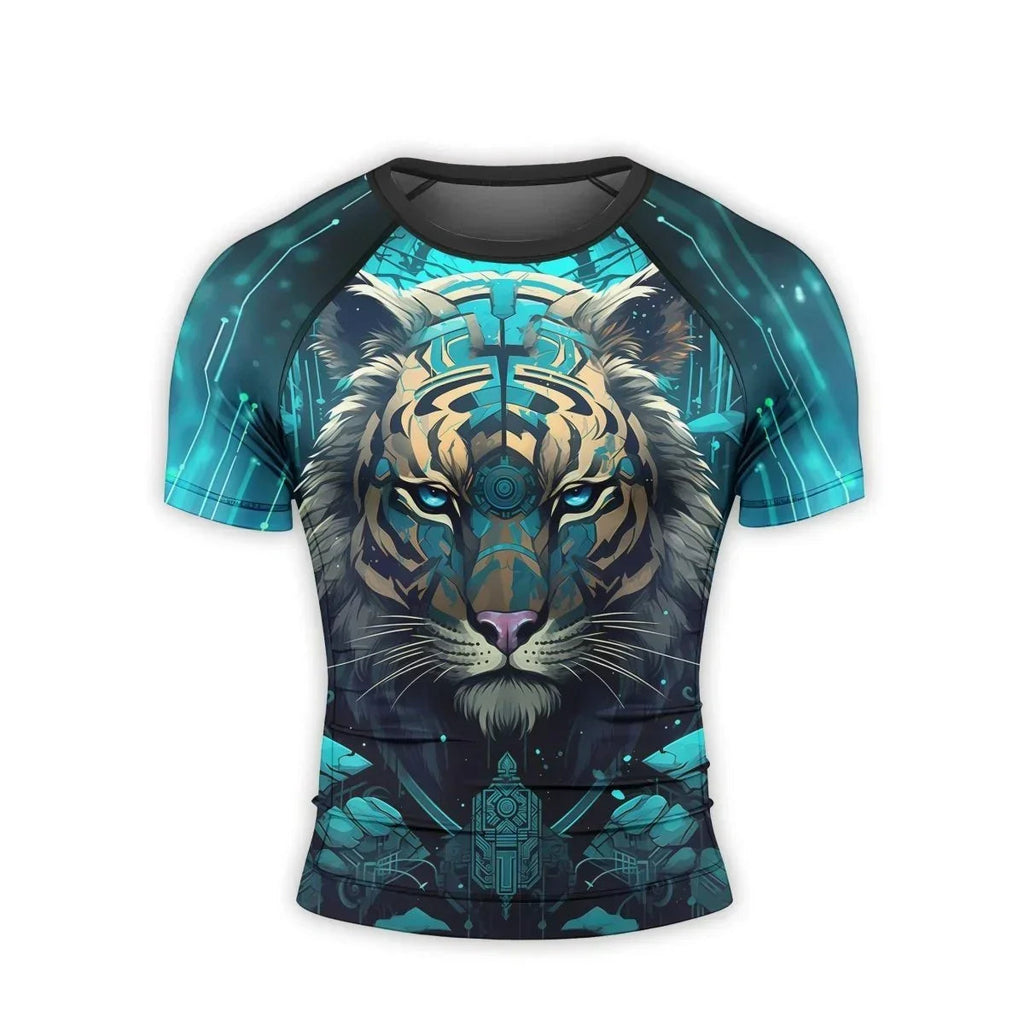 Tiger Light Men's Short Sleeve Rash Guard