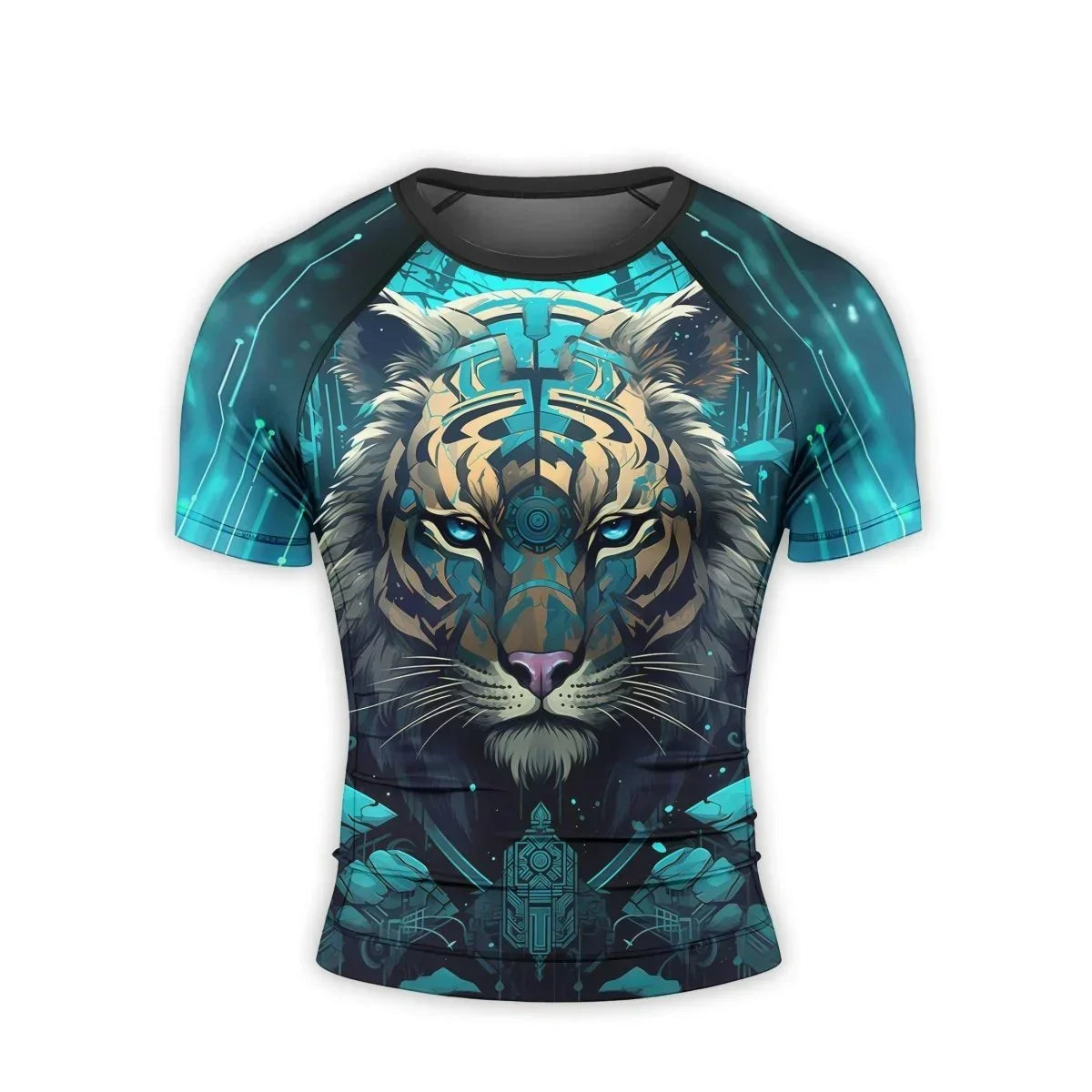 Tiger Light Men's Short Sleeve Rash Guard