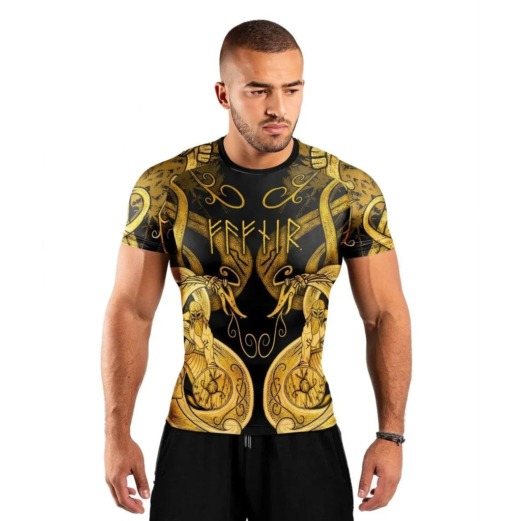 Thor Son Of Odin Men's Short Sleeve Rash Guard