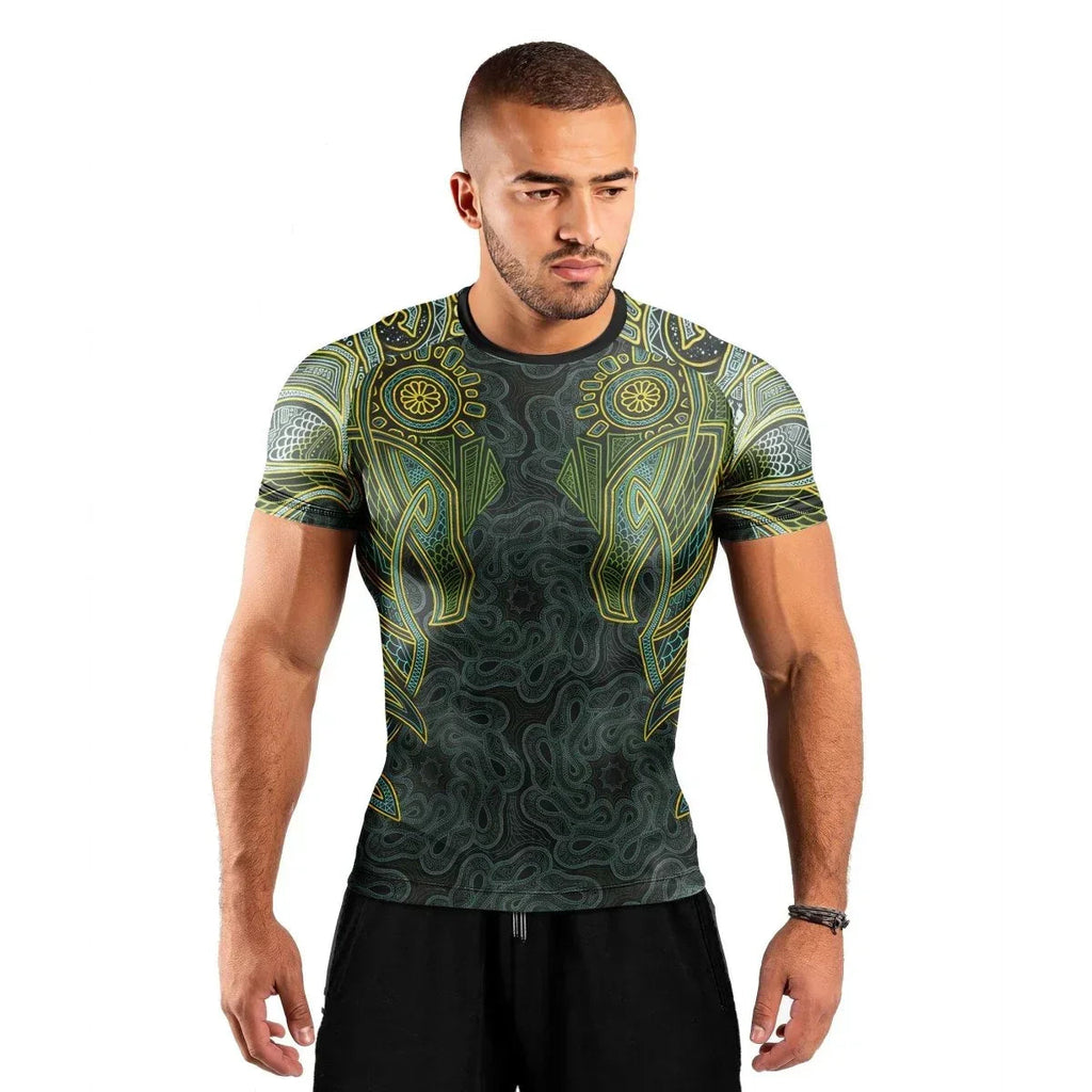 Viking Wildlife Natural Short Sleeve Rash Guard